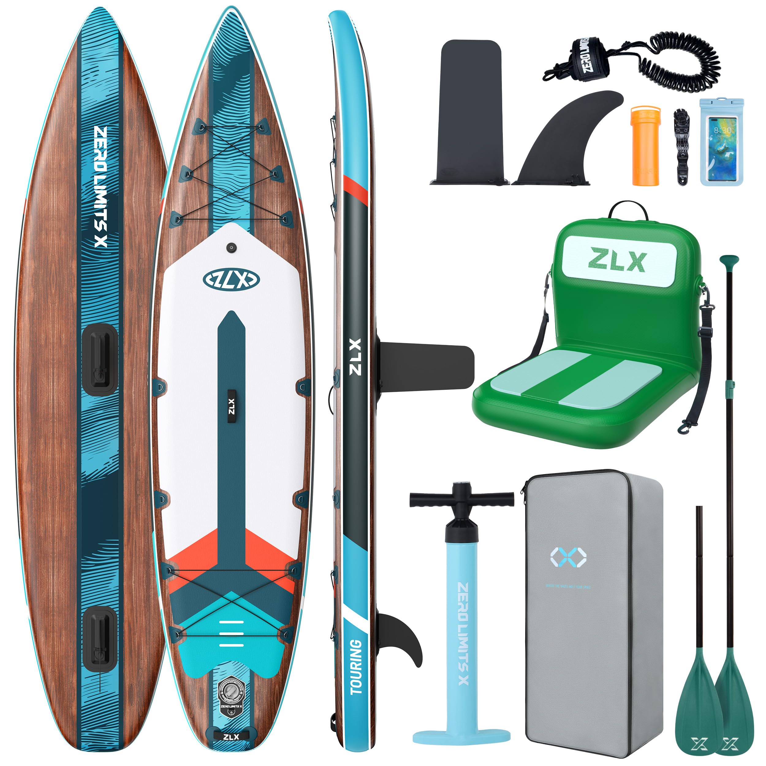 11'6" Inflatable Stand Up Paddle Board for Beginners with Accessories