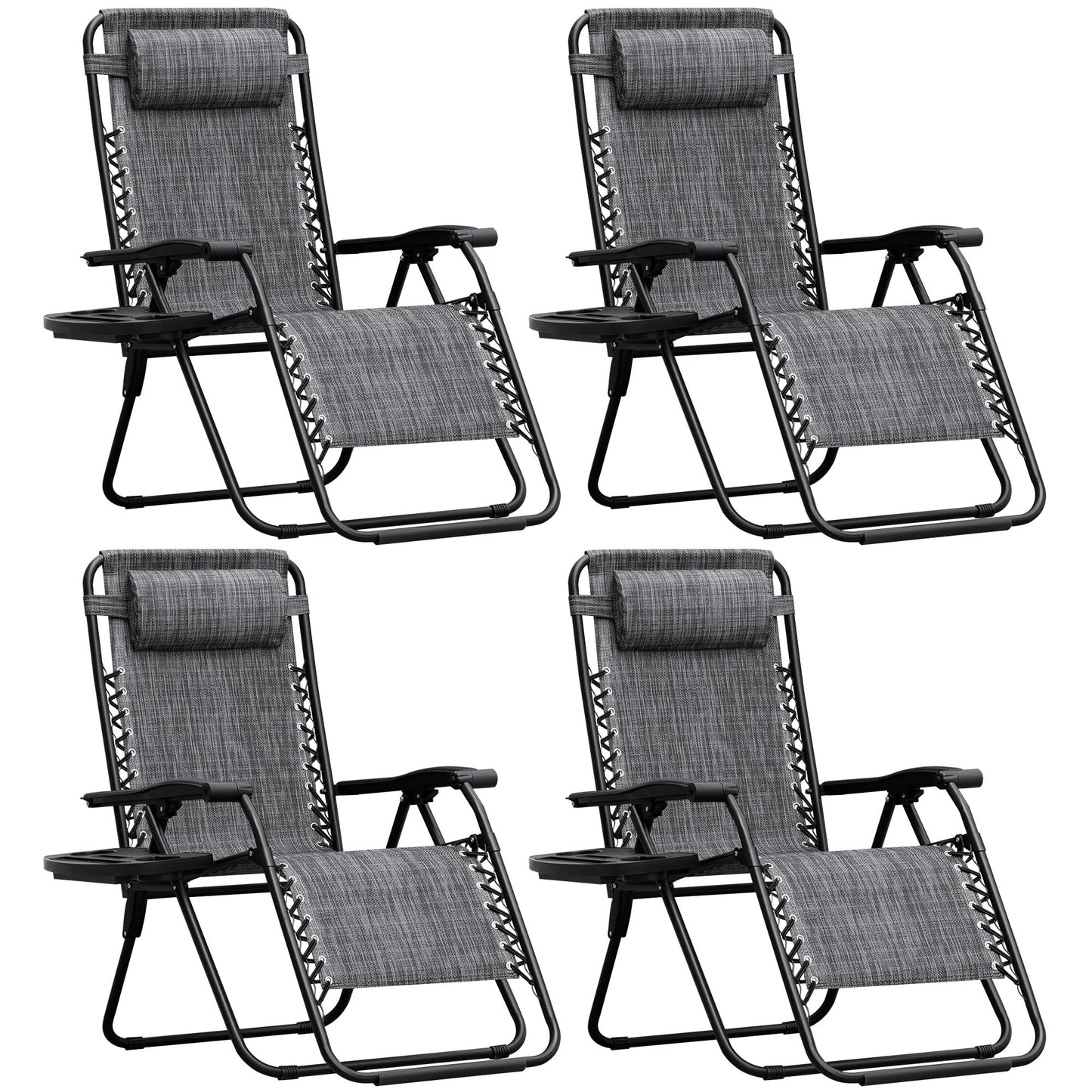 Adjustable Zero Gravity Folding Lounge Chair for Outdoor Relaxation