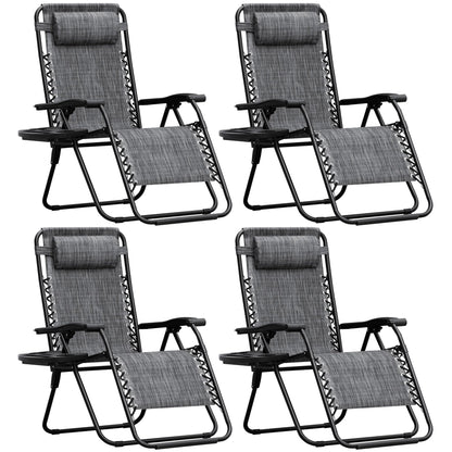 Adjustable Zero Gravity Folding Lounge Chair for Outdoor Relaxation