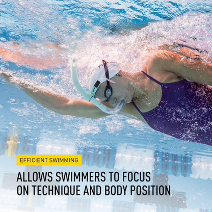 Center Mount Swim Snorkel for Adults with Adjustable Fit Training Design