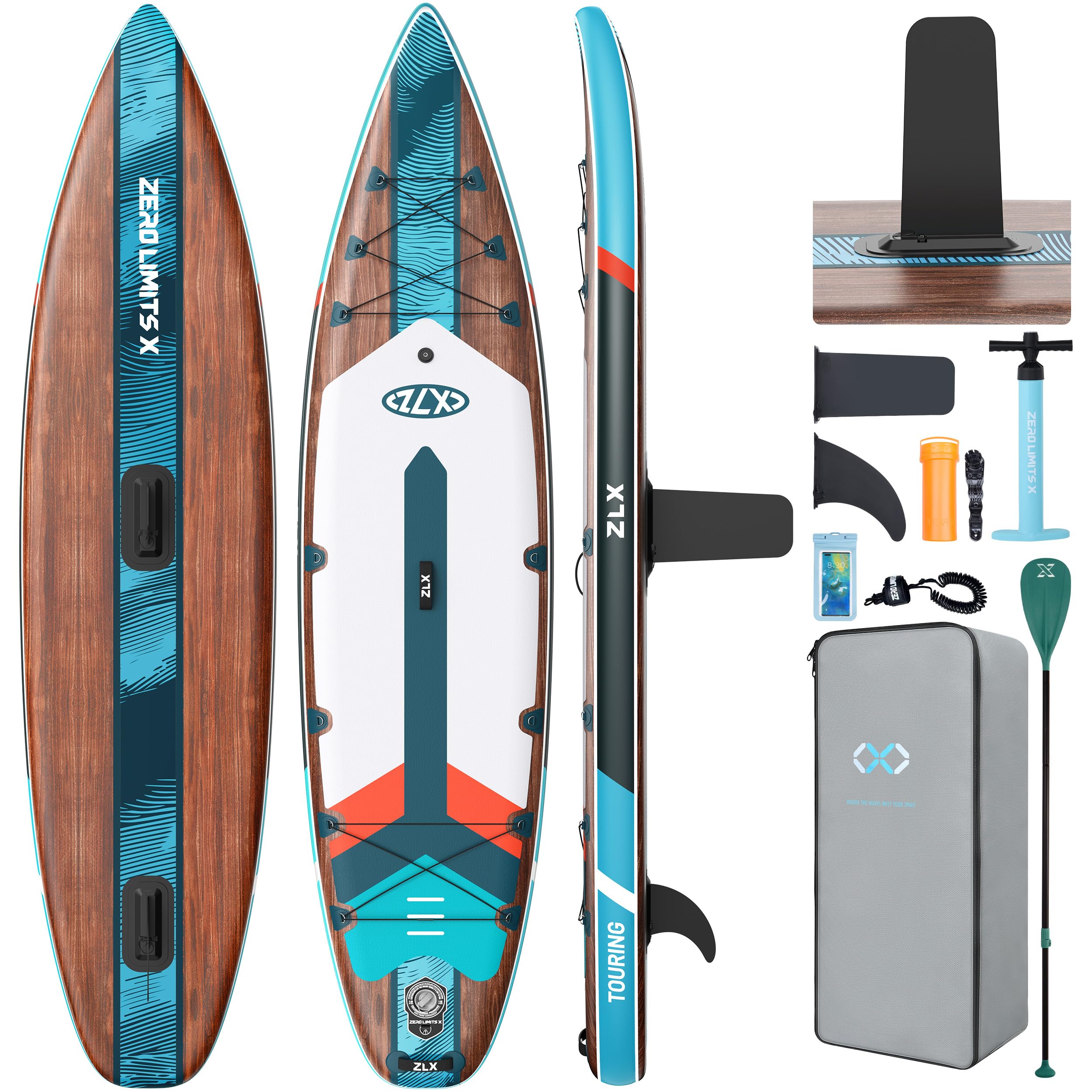 11'6" Inflatable Stand Up Paddle Board for Beginners with Accessories