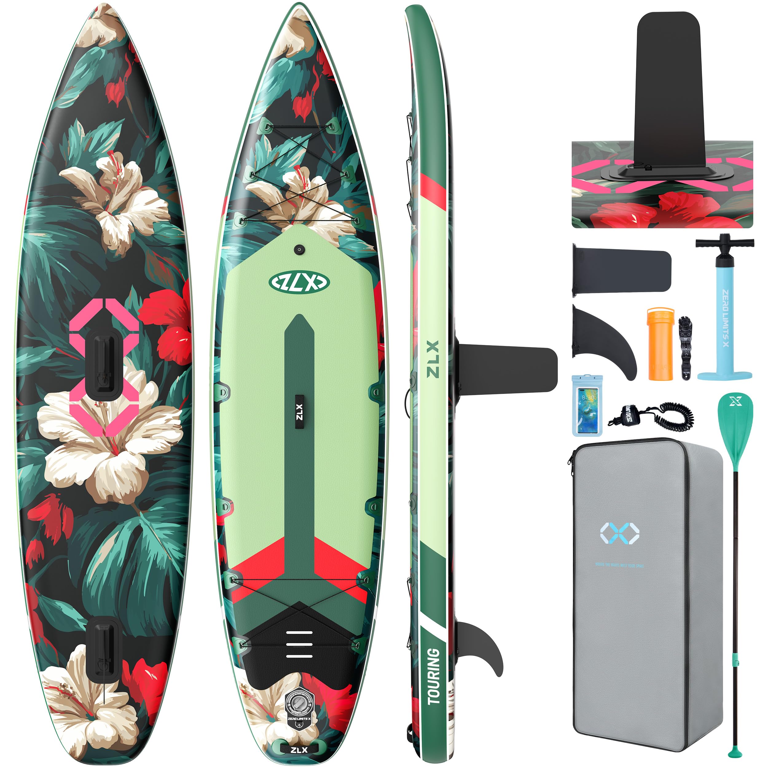 11'6" Inflatable Stand Up Paddle Board for Beginners with Accessories